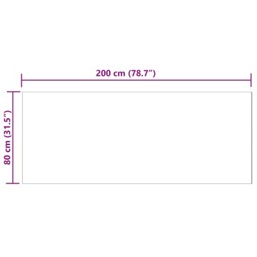vidaXL Χαλί από τεχνητό πρόβειο δέρμα TAFALLA Μπεζ 80x200cm