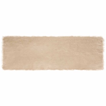 vidaXL Χαλί από τεχνητό πρόβειο δέρμα TAFALLA Μπεζ 80x250cm
