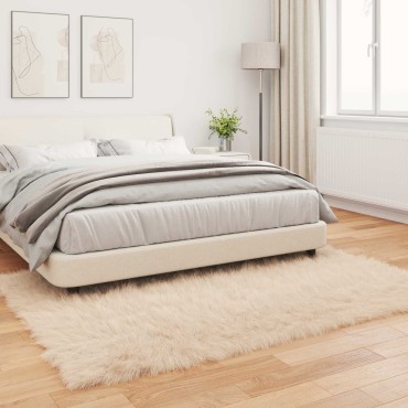 vidaXL Χαλί από τεχνητό πρόβειο δέρμα TAFALLA Μπεζ 140x200cm