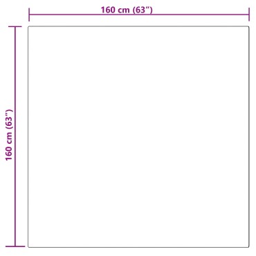 vidaXL Χαλί από τεχνητό πρόβειο δέρμα TAFALLA Μπεζ 160x160cm