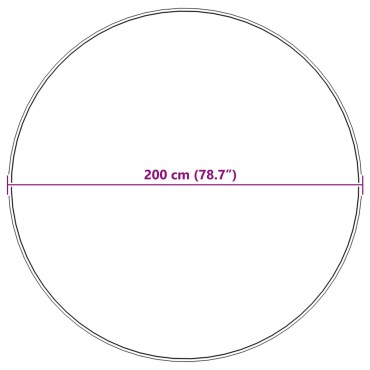 vidaXL Ψεύτικο Δέρμα Προβάτου Χαλί Tafalla Μπεζ Πολυεστέρας 200x200cm