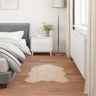 vidaXL Χαλί από τεχνητό πρόβειο δέρμα TAFALLA Μπεζ 60x90cm
