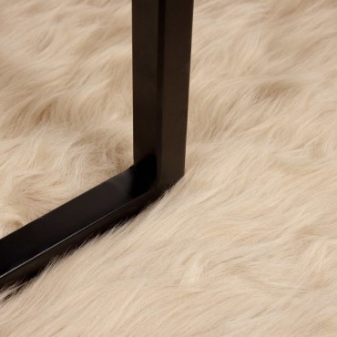 vidaXL Χαλί από τεχνητό πρόβειο δέρμα TAFALLA Μπεζ 80x120cm