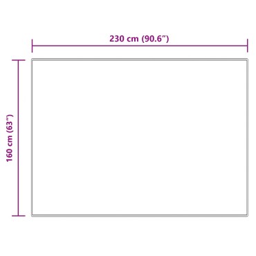 vidaXL Χαλί από τεχνητό πρόβειο δέρμα TAFALLA Κρεμ 160x230cm