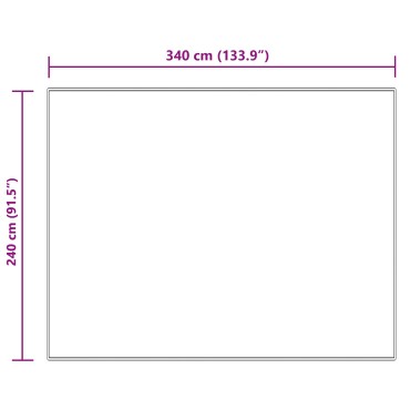 vidaXL Ψεύτικο Δέρμα Προβάτου Χαλί Tafalla Κρεμ 240x340cm