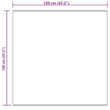 vidaXL Χαλί από τεχνητό πρόβειο δέρμα TAFALLA Κρεμ 120x120cm