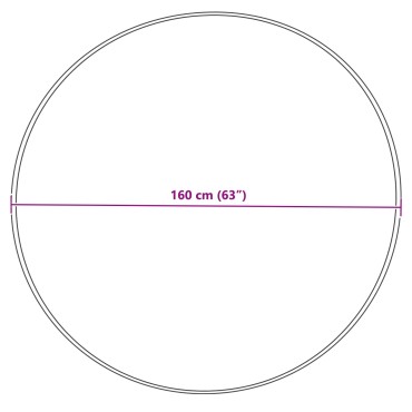 vidaXL Χαλί από τεχνητό πρόβειο δέρμα TAFALLA Κρεμ 160x160cm