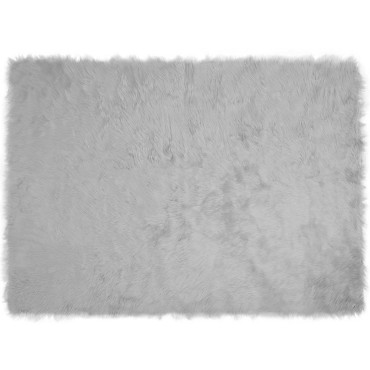 vidaXL Χαλί από τεχνητό πρόβειο δέρμα TAFALLA Γκρι 160x230cm