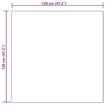 vidaXL Χαλί από τεχνητό πρόβειο δέρμα TAFALLA Γκρι 120x120cm