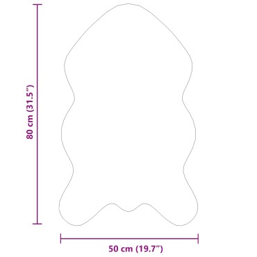 vidaXL Χαλί από τεχνητό πρόβειο δέρμα TAFALLA Γκρι 50x80cm