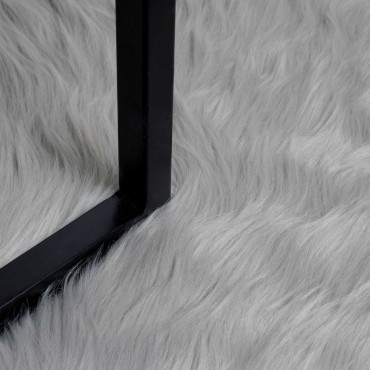 vidaXL Χαλί από τεχνητό πρόβειο δέρμα TAFALLA Γκρι 50x80cm
