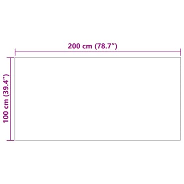 vidaXL Χαλί από τεχνητό πρόβειο δέρμα TAFALLA Ροζ 100x200cm