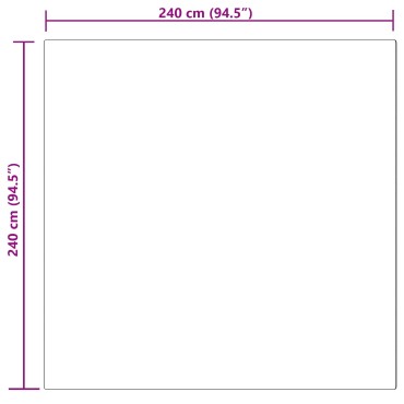 vidaXL Χαλί από τεχνητό πρόβειο δέρμα TAFALLA Ροζ 240x240cm