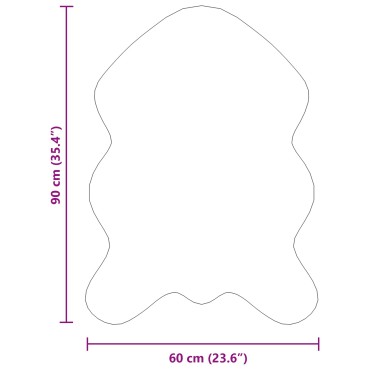 vidaXL Χαλί από τεχνητό πρόβειο δέρμα TAFALLA Ροζ 60x90cm