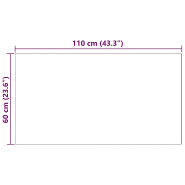 vidaXL Χαλί από τεχνητό πρόβειο δέρμα TAFALLA Μαύρο 60x110cm