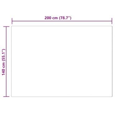 vidaXL Ψεύτικο Δέρμα Προβάτου Χαλί Tafalla Μαύρο 140x200cm
