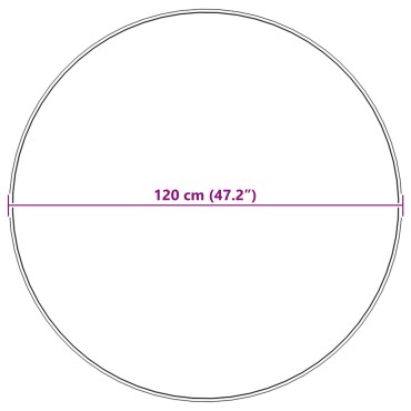 vidaXL Χαλιά Ψεύτικου Κουνελιού Olite Κρεμ Πολυεστέρας 120x120cm