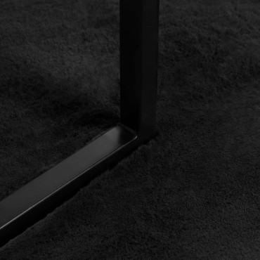 vidaXL Χαλιά Ψεύτικου Κουνελιού Olite Μαύρο 200x280cm Πολυεστέρας