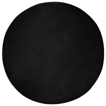 vidaXL Χαλιά Ψεύτικου Κουνελιού Olite Μαύρο Πολυεστέρας 200x200cm