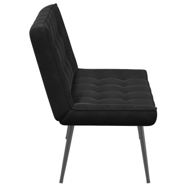vidaXL Πάγκος Μαύρο 110x74x84cm Βελούδινος 1 τεμ.