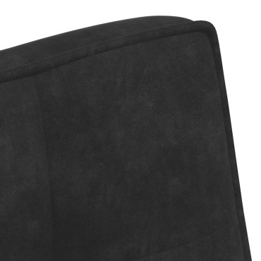vidaXL Πάγκος Μαύρο 110x74x84cm Βελούδινος 1 τεμ.