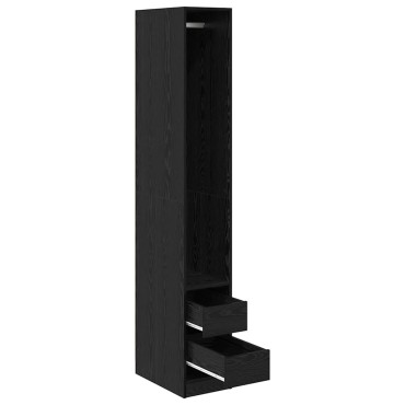 vidaXL Ντουλάπι Μαύρη Δρυς 30x50x200cm Επεξεργασμένο Ξύλο