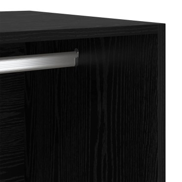 vidaXL Ντουλάπι Μαύρη Δρυς 30x50x200cm Επεξεργασμένο Ξύλο