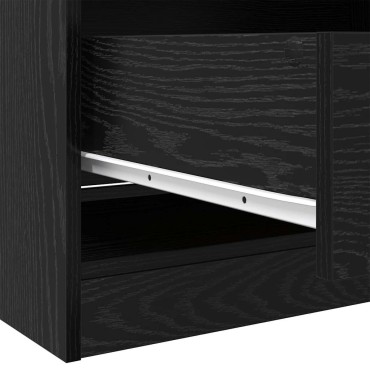 vidaXL Ντουλάπι Μαύρη Δρυς 30x50x200cm Επεξεργασμένο Ξύλο
