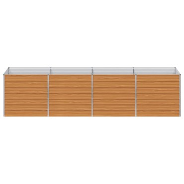 vidaXL Υπερυψωμένη Ζαρντινιέρα Ανοιχτό καφέ 320 x 80 x 77 cm