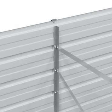 vidaXL Υπερυψωμένη Ζαρντινιέρα Ανοιχτό καφέ 320 x 80 x 77 cm