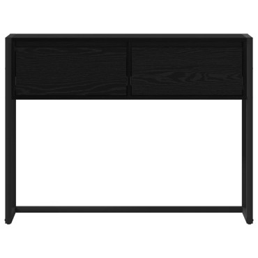 vidaXL End Table Μαύρη Οξυά 100x36x75cm Επεξεργασμένο Ξύλο