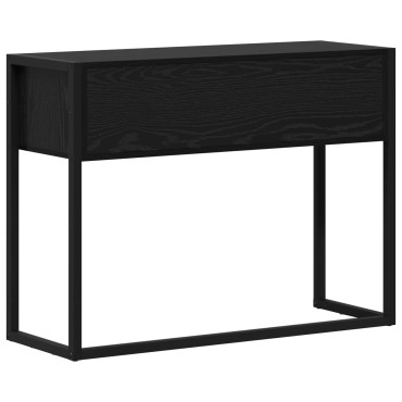 vidaXL End Table Μαύρη Οξυά 100x36x75cm Επεξεργασμένο Ξύλο
