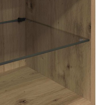 vidaXL Μονάδες Τοίχου Τηλεόρασης 4 τμχ. Artisan Oak Επεξεργασμένο Ξύλο