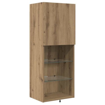 vidaXL Μονάδες Τοίχου Τηλεόρασης 4 τμχ. Artisan Oak Επεξεργασμένο Ξύλο