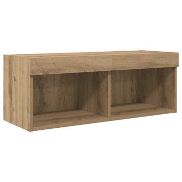 vidaXL Μονάδες Τοίχου Τηλεόρασης 4 τμχ. Artisan Oak Επεξεργασμένο Ξύλο
