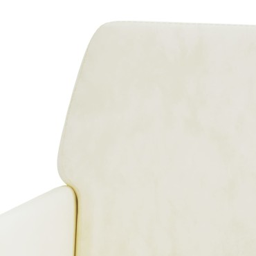 vidaXL Πάγκος Κρεμ 108x79x79cm Βελούδινος 1 τεμ.
