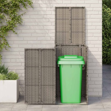 vidaXL Κουτί Κάδου Σκύλου Γκρι 65 x 80 x 115 εκ. Πολυαιθυλένιο