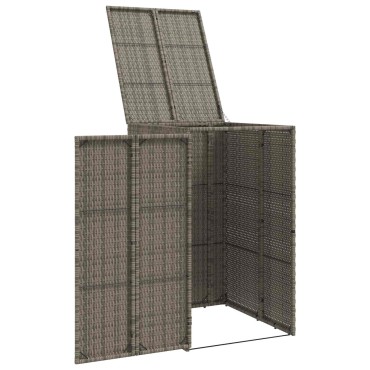 vidaXL Κουτί Κάδου Σκύλου Γκρι 65 x 80 x 115 εκ. Πολυαιθυλένιο