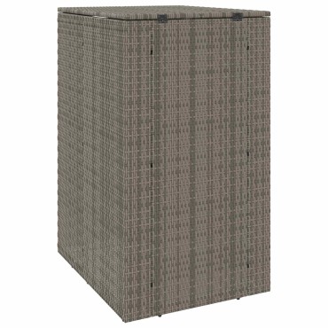 vidaXL Κουτί Κάδου Σκύλου Γκρι 65 x 80 x 115 εκ. Πολυαιθυλένιο