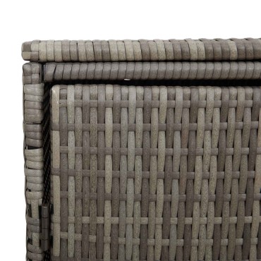 vidaXL Κουτί Κάδου Σκύλου Γκρι 65 x 80 x 115 εκ. Πολυαιθυλένιο