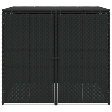 vidaXL Κουτί Κάδου Σκύλου 2 τμχ. Μαύρο 130 x 80 x 115 εκ.