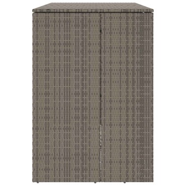 vidaXL Κουτί Κάδου Σκύλου 2 τμχ. Γκρι 130 x 80 x 115 εκ. Πολυαιθυλένιο