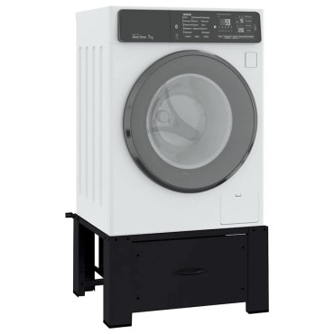 vidaXL Βάση Πλυντηρίου Ρούχων Μαύρο 64 x 55 x 32,5 εκ Ατσάλι