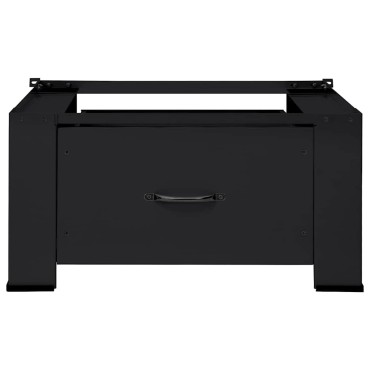 vidaXL Βάση Πλυντηρίου Ρούχων Μαύρο 64 x 55 x 32,5 εκ Ατσάλι