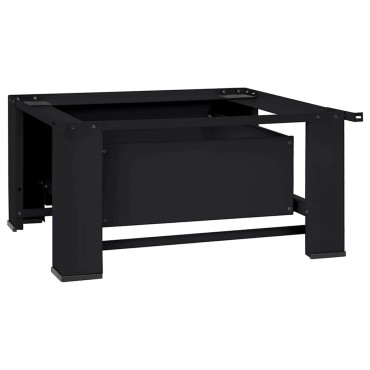 vidaXL Βάση Πλυντηρίου Ρούχων Μαύρο 64 x 55 x 32,5 εκ Ατσάλι