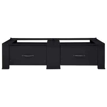 vidaXL Βάση Πλυντηρίου Ρούχων 2 pcs Μαύρο 64 x 55 x 32.5 εκ Ατσάλι