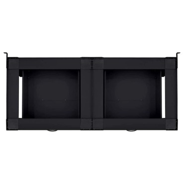 vidaXL Βάση Πλυντηρίου Ρούχων 2 pcs Μαύρο 64 x 55 x 32.5 εκ Ατσάλι