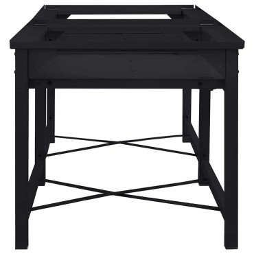 vidaXL Βάση Πλυντηρίου Ρούχων 2 τεμ. Μαύρο 120 x 56 x 52 εκ Ατσάλι