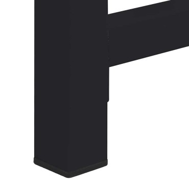 vidaXL Βάση Πλυντηρίου Ρούχων 2 τεμ. Μαύρο 120 x 56 x 52 εκ Ατσάλι
