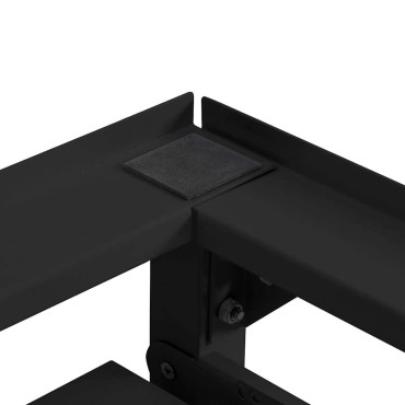 vidaXL Βάση Πλυντηρίου Ρούχων 2 τεμ. Μαύρο 120 x 56 x 52 εκ Ατσάλι